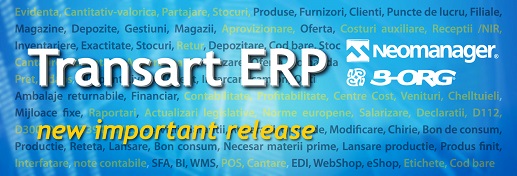 Transart ERP - new release