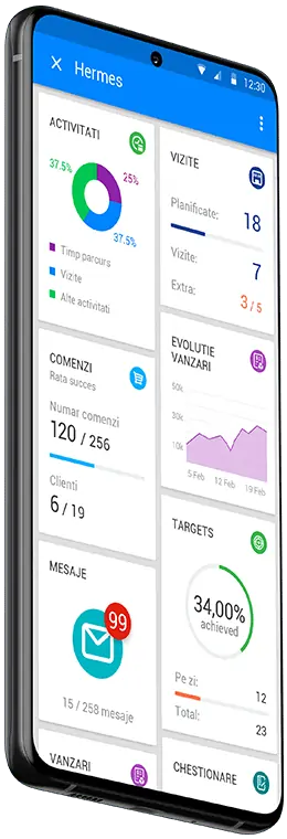 Sistem erp integrat cu Sales Force Automation